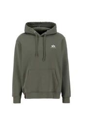 Alpha Industries Hoodie Basic Hoodie Small Logo Dunkelgrün/Grün