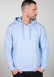 Alpha Industries Hoodie Basic Hoodie Small Logo Hellblau/Blau