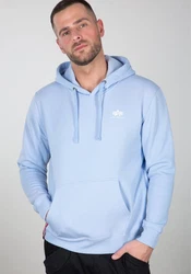 Alpha Industries Hoodie Basic Hoodie Small Logo Hellblau/Blau