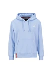Alpha Industries Hoodie Basic Hoodie Small Logo Hellblau/Blau