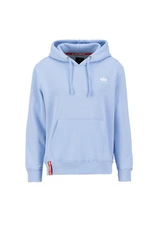 Alpha Industries Hoodie Basic Hoodie Small Logo Hellblau/Blau