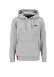Alpha Industries Hoodie Basic Hoodie Small Logo Hellgrau/Grau