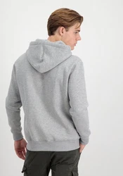 Alpha Industries Hoodie Basic Hoodie Small Logo Hellgrau/Grau