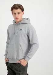 Alpha Industries Hoodie Basic Hoodie Small Logo Hellgrau/Grau