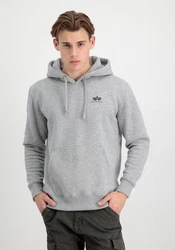 Alpha Industries Hoodie Basic Hoodie Small Logo Hellgrau/Grau