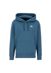 Alpha Industries Hoodie Basic Hoodie Small Logo Blau/Hellblau/Grau