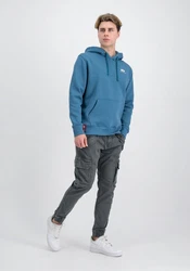 Alpha Industries Hoodie Basic Hoodie Small Logo Blau/Hellblau/Grau