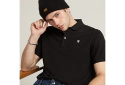 G-STAR Poloshirt Dunda slim fit Dunkelrot/Schwarz/Bordeaux