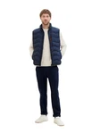 TOM TAILOR Hybrid Steppweste Dunkelblau/Hellblau/Blau