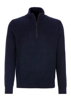 BOSS ORANGE Strickpullover Kurano mit Stehkragen