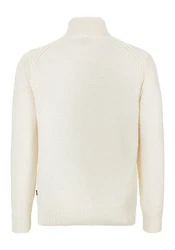 BOSS ORANGE Strickpullover Kurano mit Stehkragen Creme/Gelb/Weiß/Orange/Beige