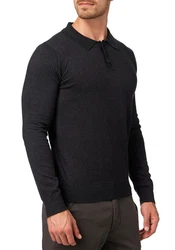 Indicode Polokragenpullover INBarner Dunkelgrau/Grau/Schwarz