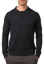 Indicode Polokragenpullover INBarner Dunkelgrau/Grau/Schwarz