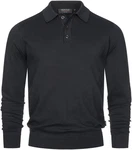 Indicode Polokragenpullover INBarner Schwarz/Dunkelgrau