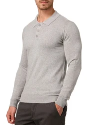 Indicode Polokragenpullover INBarner Grau/Hellgrau