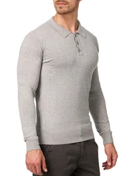 Indicode Polokragenpullover INBarner Grau/Hellgrau