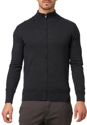 Indicode Strickjacke INChancellor Dunkelgrau/Grau