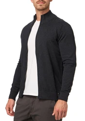 Indicode Strickjacke INChancellor Dunkelgrau/Grau