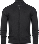 Indicode Strickjacke INChancellor Dunkelgrau/Grau