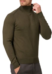 Indicode Rollkragenpullover INBurns Dunkelgrün/Khaki