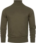 Indicode Rollkragenpullover INBurns Dunkelgrün/Khaki