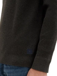 TOM TAILOR Strickpullover Rundhals schwarz