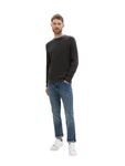 TOM TAILOR Strickpullover Rundhals schwarz