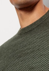 OLYMP Rundhalspullover Strick Casual 