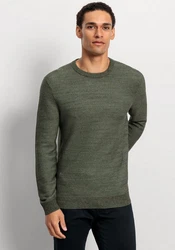OLYMP Rundhalspullover Strick Casual 