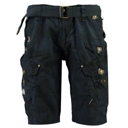 Cargoshorts Herren Shorts G-PERLE (mit abnehmbarem Grtel) Shorts, kurze Hose, unifarben / camouflage