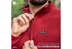Höhenhorn Skyja Herren Fleece Pullover Dunkelrot/Bordeaux/Rot