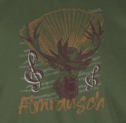 Shirtracer T-Shirt Almrausch Hirsch Tradition Alpen Almerer Mode fr Oktoberfest Herren 