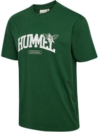 T-Shirt hmlLOOSE TEE S/S UNIVERSITY BE DARK GREEN