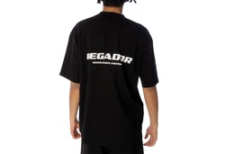 Pegador T-Shirt PGDR Colne Logo Oversized Tee gewaschenes schwarz