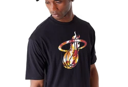 New Era T-Shirt NBA Miami Heat schwarz