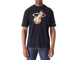New Era T-Shirt NBA Miami Heat schwarz