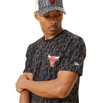 New Era T-Shirt NBA Seasonal AOP Chicago Bulls Schwarz/Orange/Rot