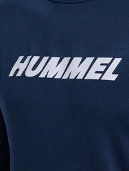 hummel Kapuzenpullover Hmlelemental Sweatshirt Dunkelblau/Hellblau