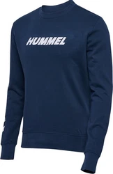 hummel Kapuzenpullover Hmlelemental Sweatshirt Dunkelblau/Hellblau