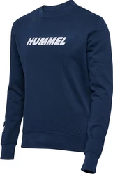hummel Kapuzenpullover Hmlelemental Sweatshirt Dunkelblau/Hellblau