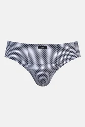 Mey Jazz-Pants Slips Serie Blue Geo Minimal-Print Blau