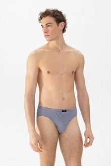 Mey Jazz-Pants Slips Serie Blue Geo Minimal-Print