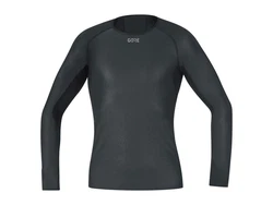 GORE Wear Funktionsunterhemd Herren Langarmshirt GORE WINDSTOPPER Dunkelgrau/Grau/Schwarz
