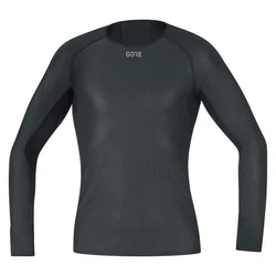 GORE Wear Funktionsunterhemd Herren Langarmshirt GORE WINDSTOPPER Dunkelgrau/Grau/Schwarz