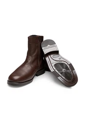 Vitaform Herrenschuhe Stiefelette Dunkelbraun/Braun/Dunkelrot