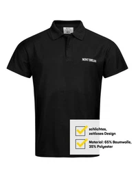 Poloshirt Caen Herren Basic Polo-Shirt leichtes, atmungsaktives Material