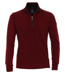 Redmond Strickpullover Troyer Schwarz/Dunkelblau/Braun