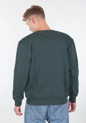 ALPHA INDUSTRIES Sweatshirt dunkelgrn/wei