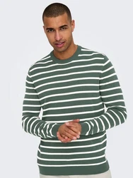 Only & Sons Pullover Alex Grün/Dunkelgrün