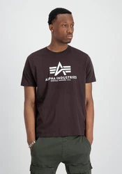 Alpha Industries Herren Basic T-Shirt Grau/Lila/Dunkelgrau/Fliederfarben/Dunkelbraun/Schwarz/Rosa
